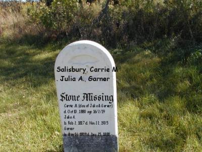 Salisbury, Carrie M. Julia A., Garner