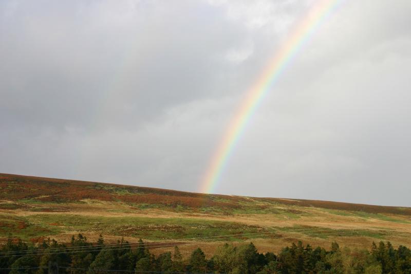 rainbow on the moor