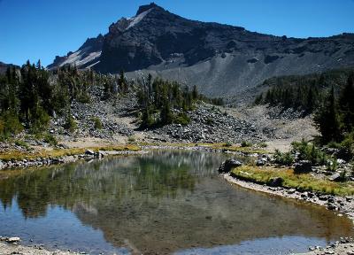 Broken Top from upper tarn above Golden Lake (#1)