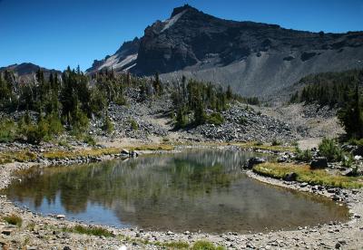 Broken Top from upper tarn above Golden Lake (#2)