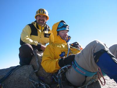 Sam on the summit of Polemonium Peak