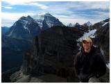 Mt Temple from Fairview Summit