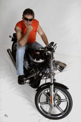 June 19, 2005 - Motorcyclist studio shot