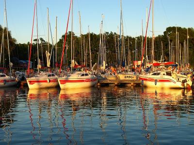 Marina at sunset