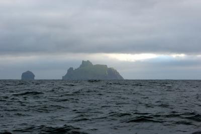 First view of Boreray and Stac Lee