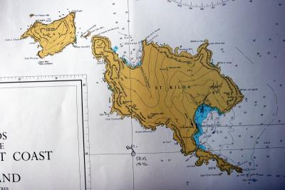 Admiralty Chart for Hirta and Soay