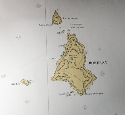 Admiralty Chart for Boreray