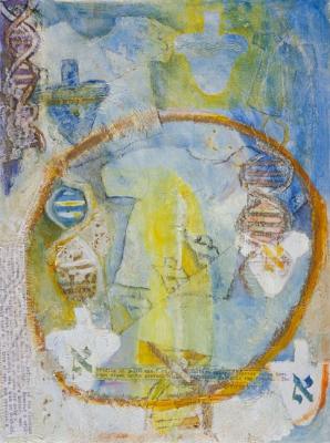 This Baby's Blood 2005, mixed media on canvas, 16x 12