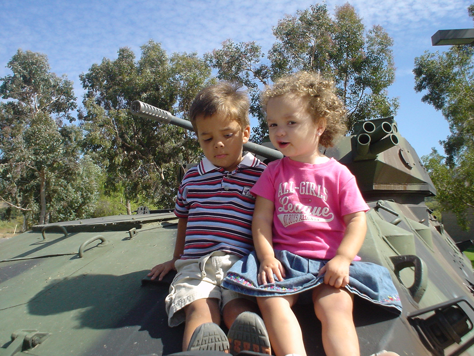 On top of an LAV-25 (LAV w/ 25mm chain gun)