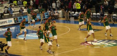 Lithuanian discplined warm-up