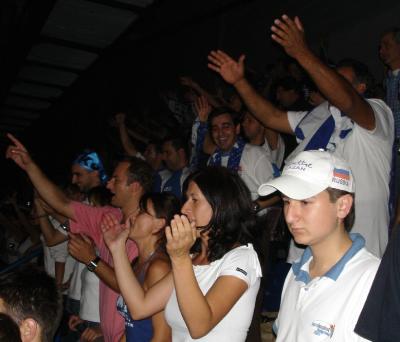 Final quarter - Greeks celebrating