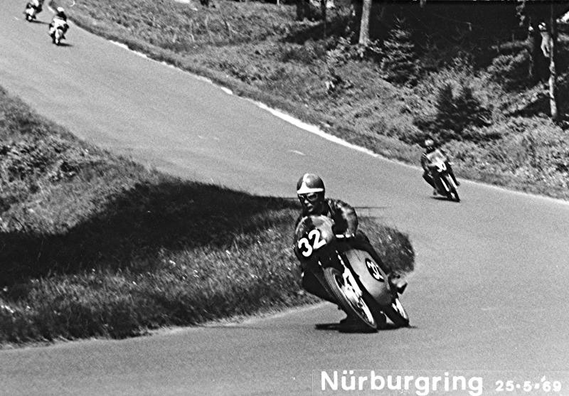 Scanned: Me and my Bultaco TSS250 on the Nrburgring (1969)