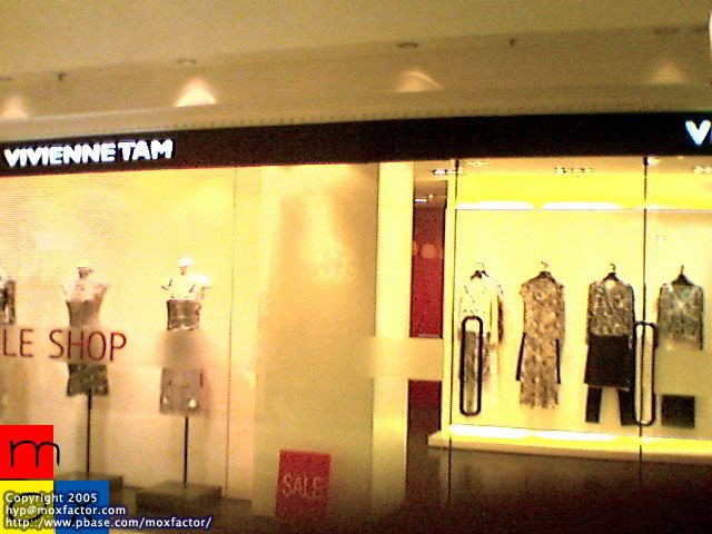 across from Starbucks, Vivienne Tam designs decent clothes