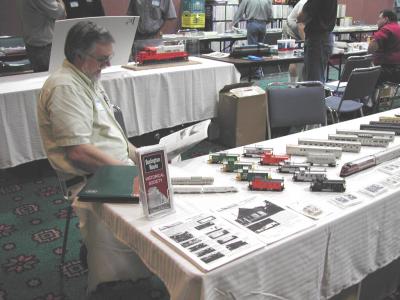 Dave Lotz manning the Railway Classics Table