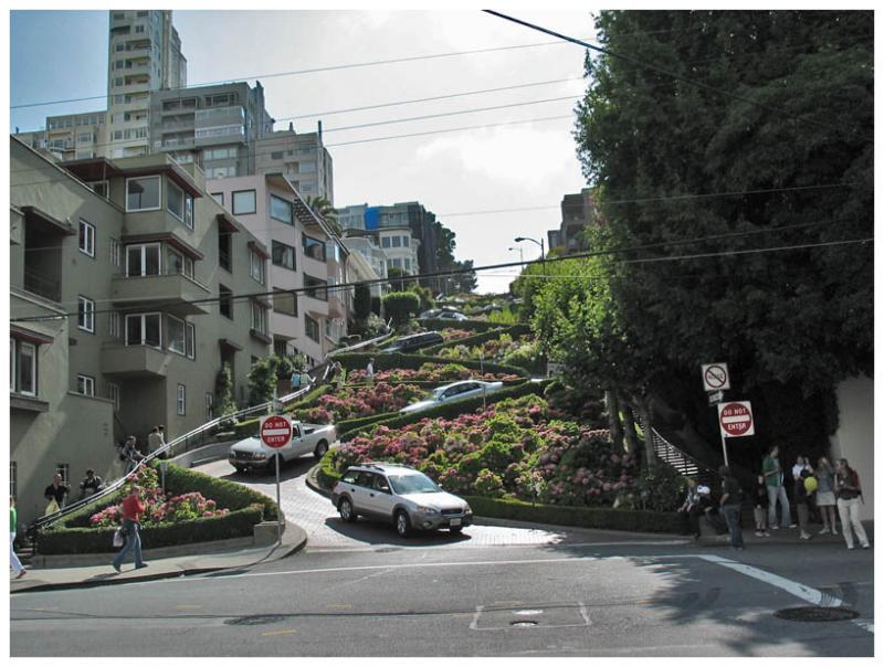 Golden Gate and Lombard Street - San Francsico