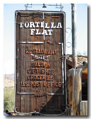 Tortilla Flat Sign