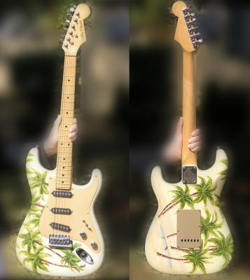 Strat built 3-82 Front and Back