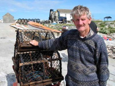 Fisherman with creels Inishbofin
