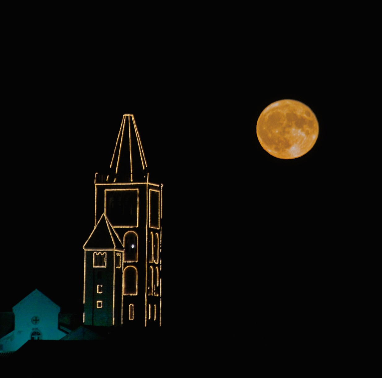 Moonrise, Bell Tower - Rab Croatia