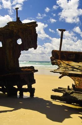 Wreck Framed Sea View - Fraser Island