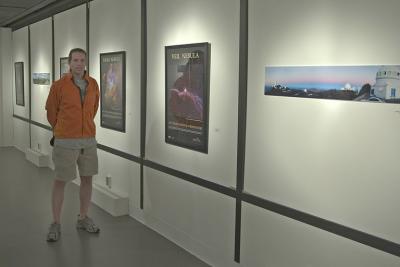 Travis Rector at his gallery at UAA