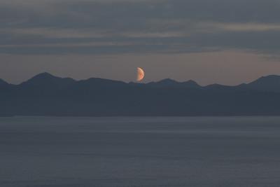 First Quarter Moon Due South, Homer, AK, 2005