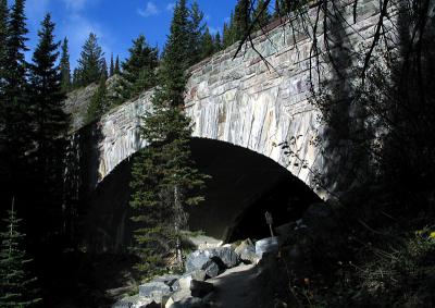 bridge on east side of Logan Pass, Glacier Nat'l Park, MT