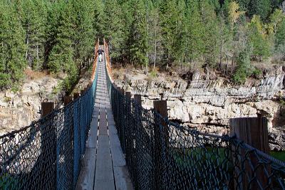 Steve on bridge over Kootenai River, MT