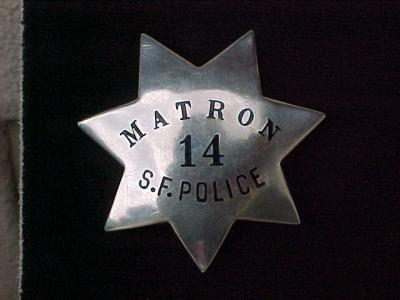 matron police badges  are very rare