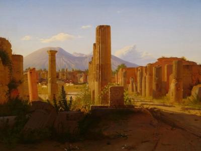 255 Pompeii with Vesuvius, Christen Schjellerup Kobke