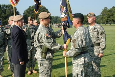 Paul taking command of Army Rangers