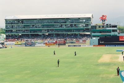 North Western Stand with Sky Boxes at Sabina Park