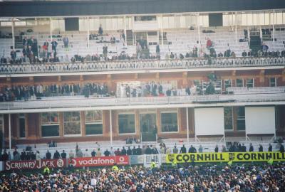 View of the Members Pavilion during the after Match Presentation