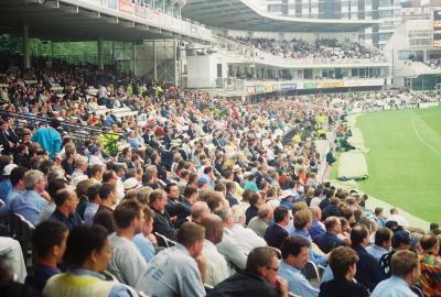Cricket spectators during the Test Match at Lords