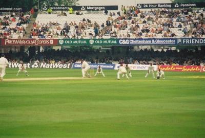 England batting during the Cricket Test Match