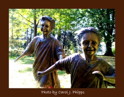 Let the Children Come to Me  ~ Sculpture by Tom White