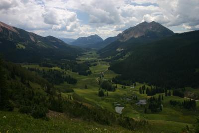Crested Butte Mountain as seen from the nearby valley