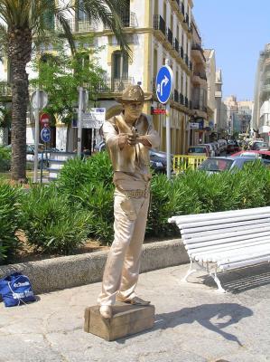 Live 'Statues' at Ibiza Town