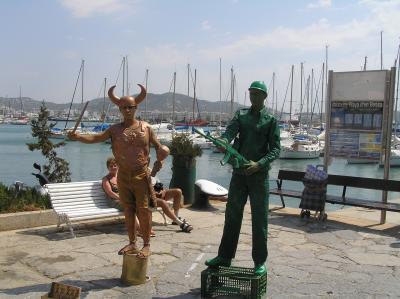 Live 'Statues' at Ibiza Town