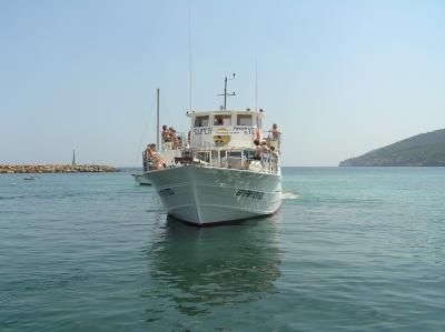 Es Cana ferry at Santa Eulalia