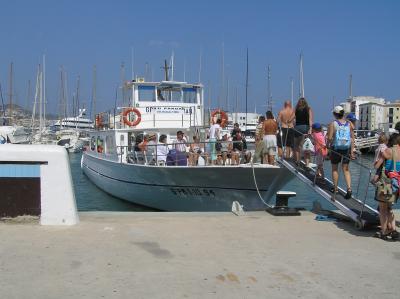 Passengers for Santa Eulalia at Ibiza