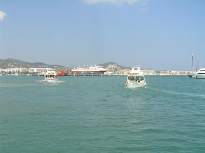 Ferries to Santa Eulalia and Cala d'en Bossa leave Ibiza