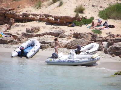 Little Boats at Cala Saona