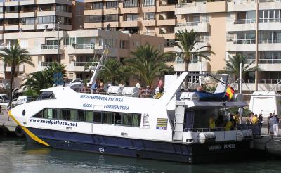 Passengers on a Formentera Ferry