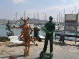 Live Statues at Ibiza Town