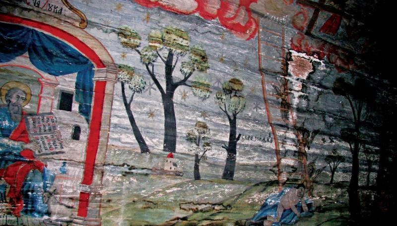 Folk Paintings inside church