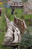 Handhewn Wooden Walk