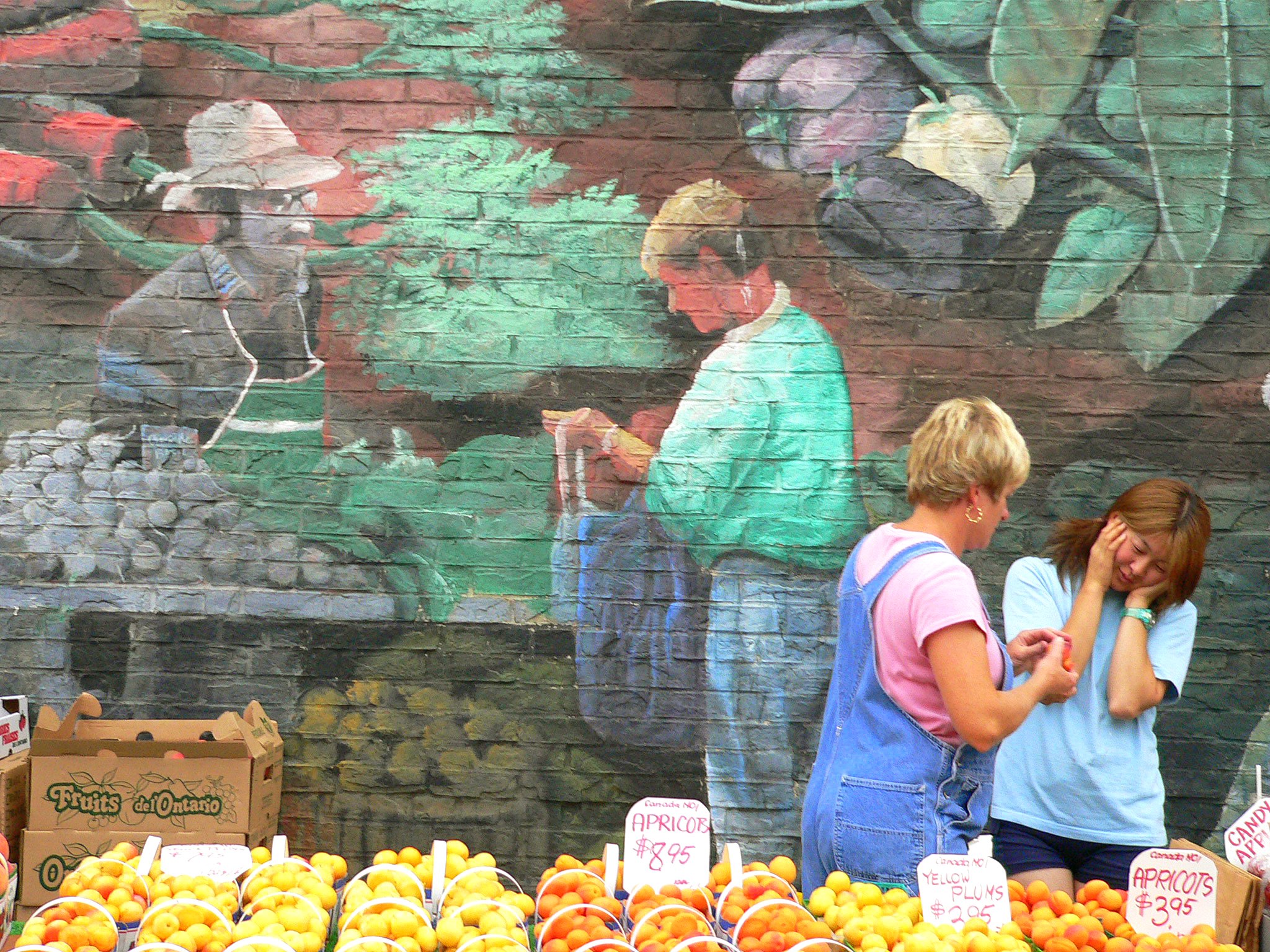 Mural at the market.