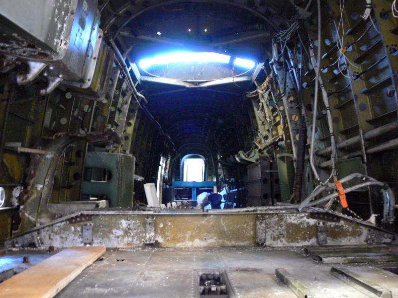 AVRO Lancaster Mk X Bomber undergoing restoration.