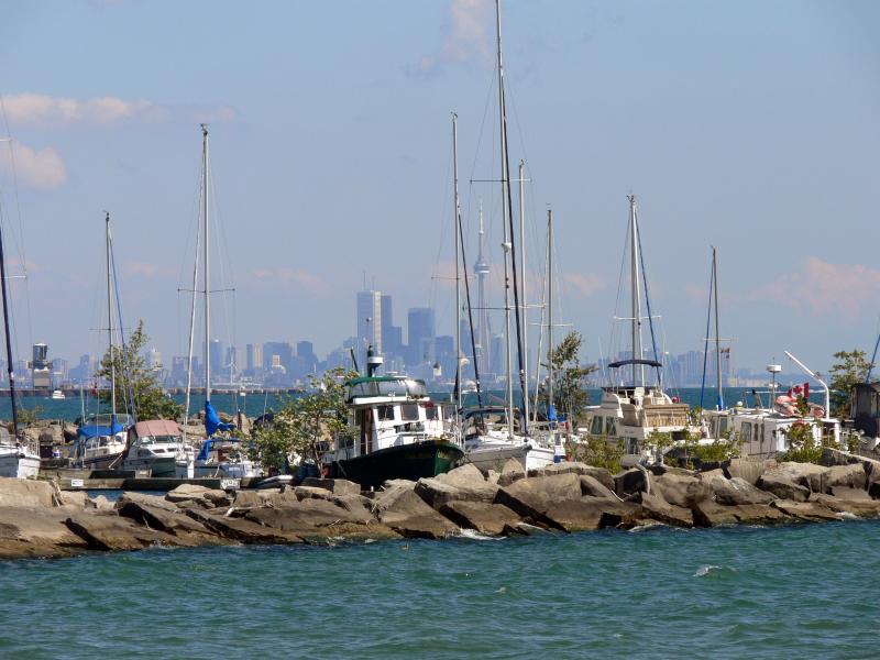 City skyline from Port Credit...